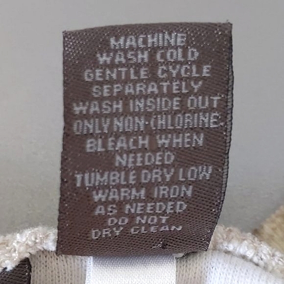 Chico's Short Sleeve Cotton V-neck Printed Top, Brown / Beige / Turquoise - Picture 7 of 7